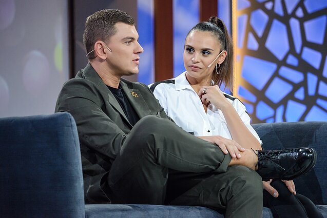 Rolandas Mackevičius su žmona Ieva