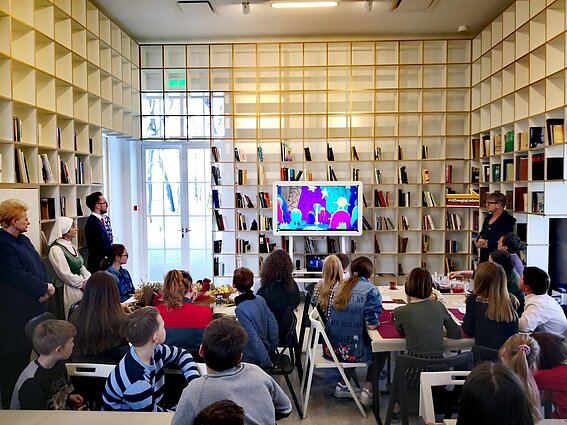 Klipo pristatymą Valstybės pažinimo centre stebėjo ir prezidentė.