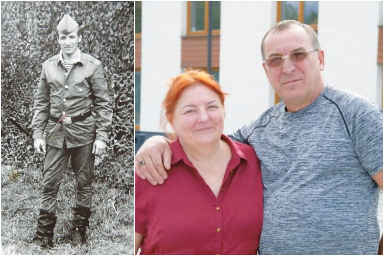 Vasilijus Rysakovas tarnybos Černobilyje metu, Vasilijus Rysakovas su žmona Jūrate Vasilijus Rysakovas tarnybos Černobilyje metu, Vasilijus Rysakovas su žmona Jūrate