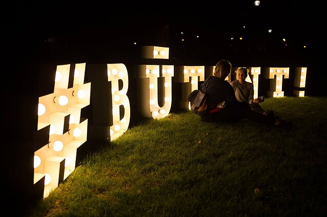 Akimirka iš 2018-ųjų diskusijų festivalio „Būtent!“.