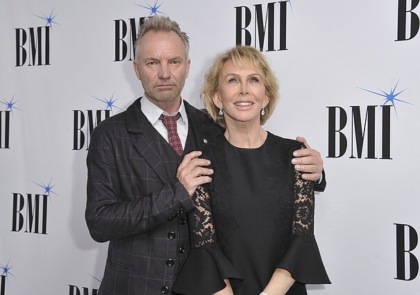 Stingas su žmona Trudie Styler