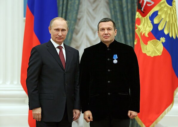 Vladimiras Putinas ir Vladimiras Solovjovas Vladimiras Putinas ir Vladimiras Solovjovas