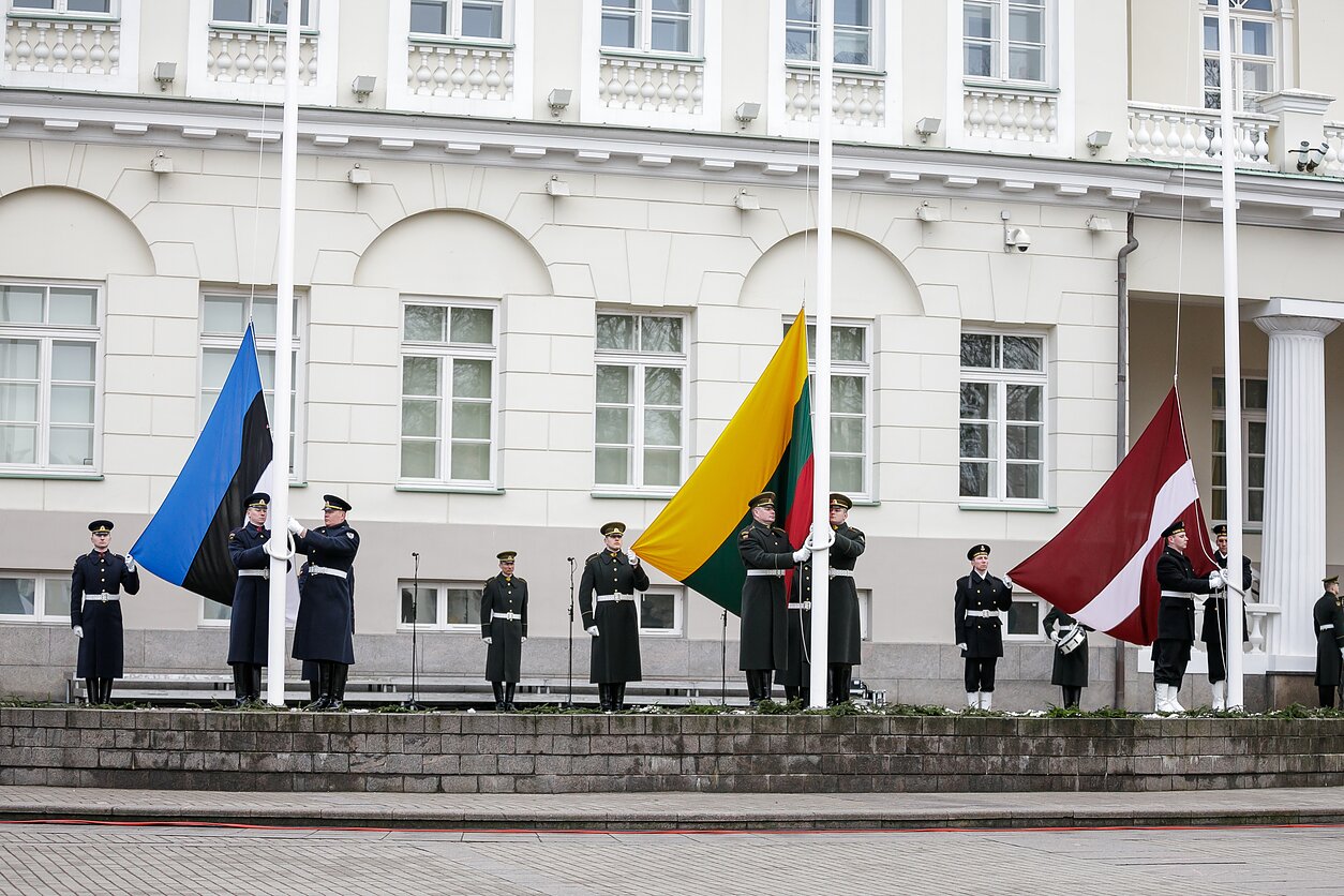 Baltic states' flags