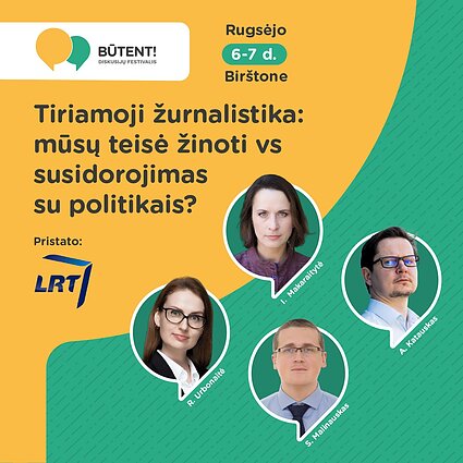 LRT diskusijos festivalyje „Būtent” 