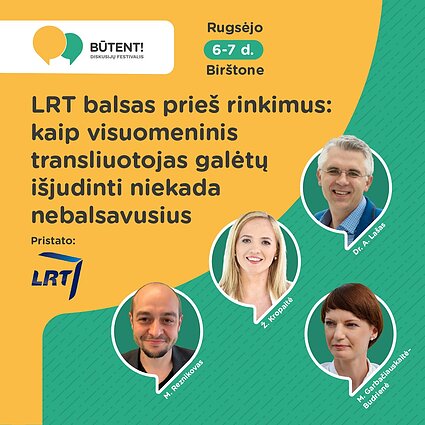 LRT diskusijos festivalyje „Būtent” 