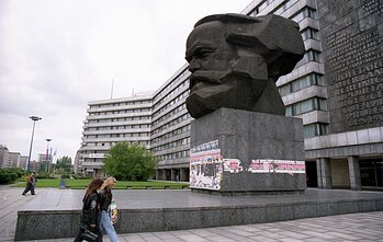 Karlo Marxo skulptūra Chemnitze, Vokietijoje Karlo Marxo skulptūra Chemnitze, Vokietijoje