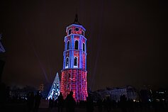 Kalėdų miestelis; Katedros varpinė Vilniuje