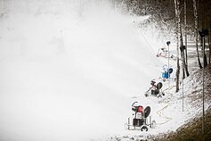 Liepkalnyje gaminamas dirbtinis sniegas
