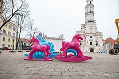 Kaune statoma Kalėdų eglė