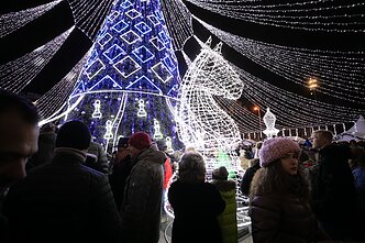 Vilniuje įžiebta pagrindinė sostinės Kalėdų eglė