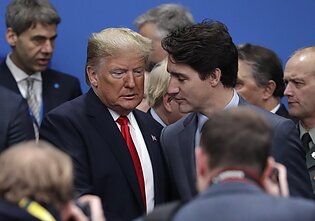 Donaldas Trumpas ir Justinas Trudeau