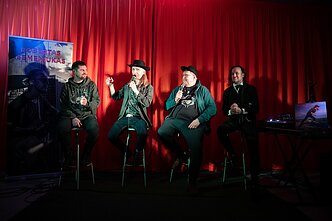 Roberto Semeniuko albumo pristatymo akimirka