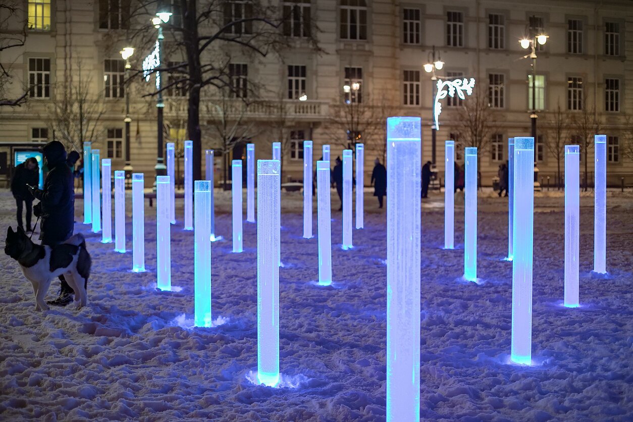 Lukiškių aikštės fontano instaliacija Lukiškių aikštės fontano instaliacija