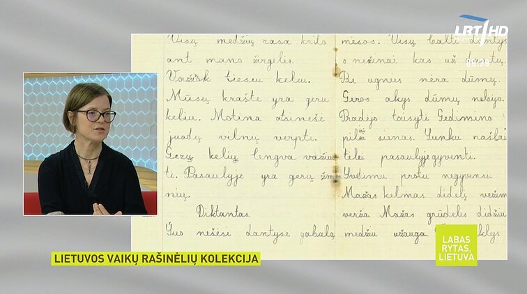 Labas rytas, Lietuva! Šeštadienis I d. Lietuvos vaikų raštingumą įrodo Loretos Vaicekauskienės surinkta vaikų rašinėlių kolekcija