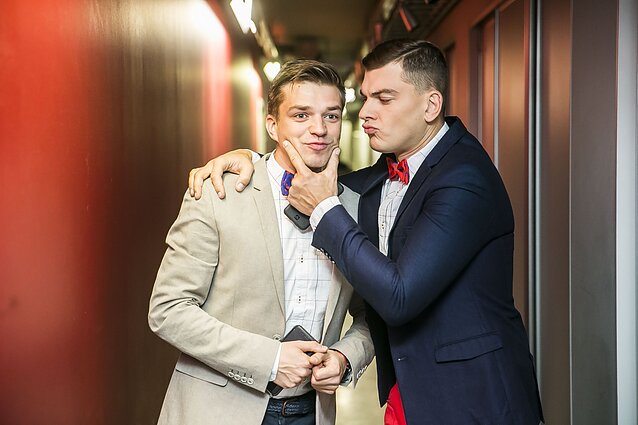 Rolandas Mackevičius su Jonu Nainiu