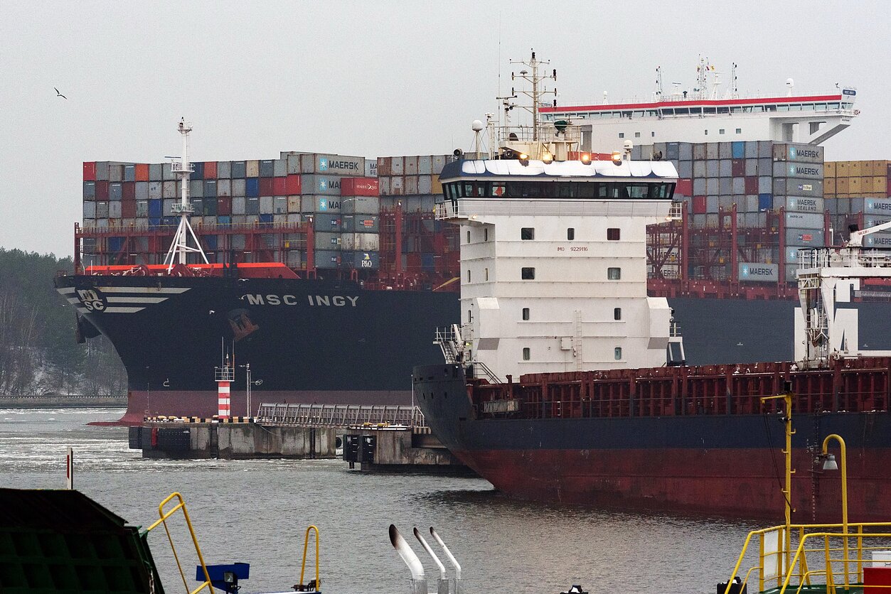 The port of Klaipėda