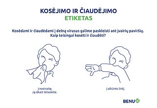 Kosėjimo ir čiaudėjimo etiketas Kosėjimo ir čiaudėjimo etiketas