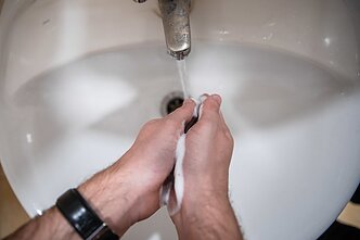 Higiena. Dezinfekcija. Rankų plovimas. Koronavirusas.
