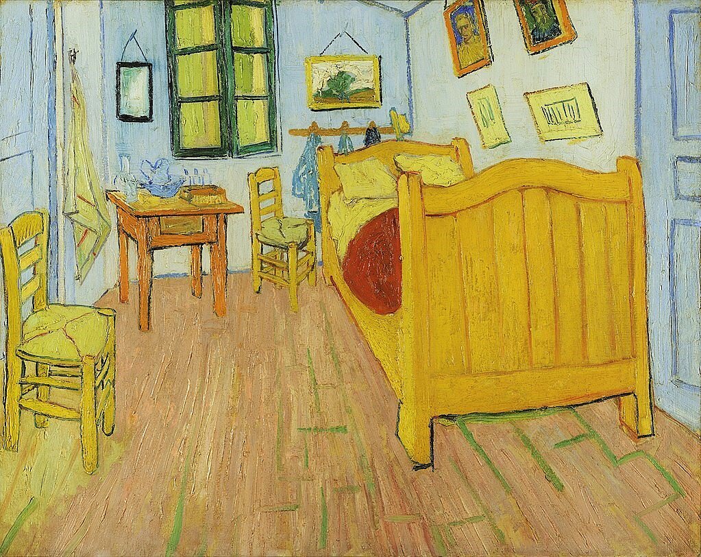 Van Gogo muziejus Amsterdame. Vincentas van Goghas „Miegamasis Arlyje“ (1888)