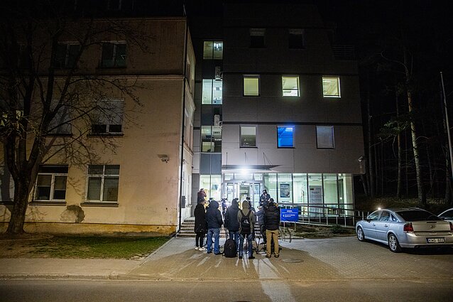Spaudos konferencija po į Lietuvą atskraidintų reagentų