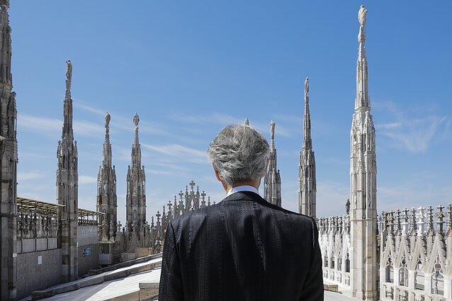 Andrea Bocelli surengė koncertą tuščioje Milano Duomo katedroje Andrea Bocelli surengė koncertą tuščioje Milano Duomo katedroje