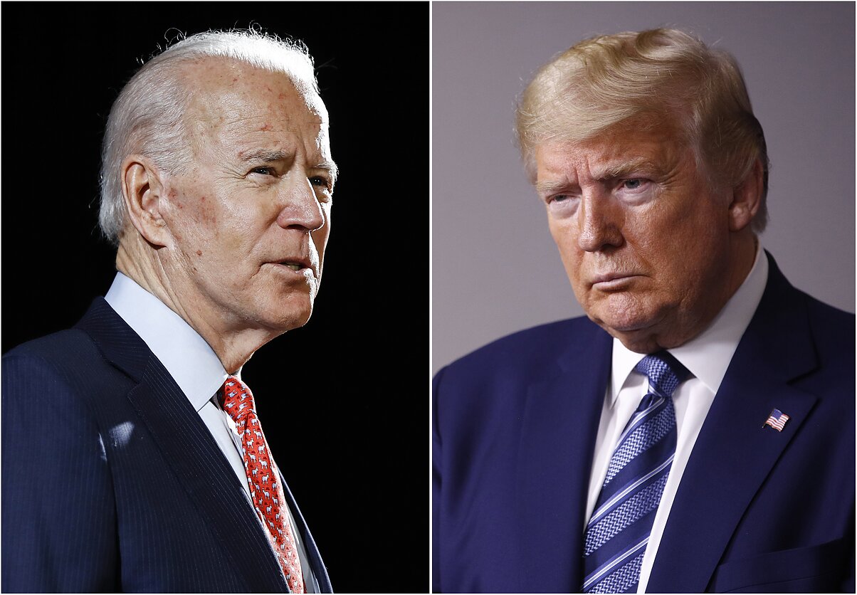 Joe Bidenas ir Donaldas Trumpas