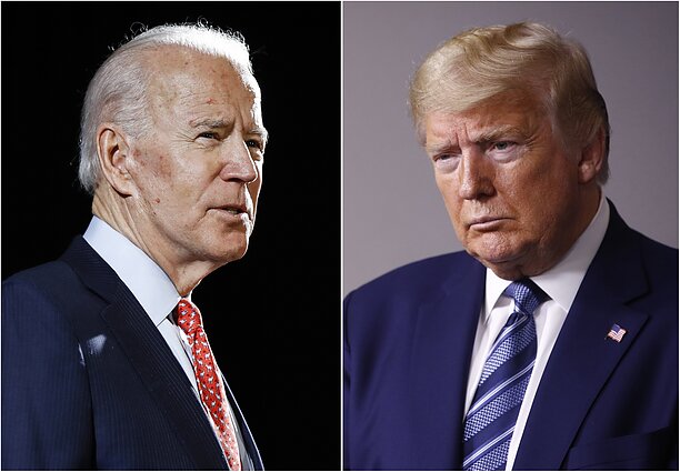 Joe Bidenas ir Donaldas Trumpas