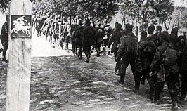 Sovietų kariai kerta SSRS–Lietuvos sieną 1940 m. birželį
