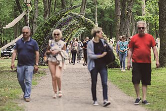 Pakruojo dvare vyksta gėlių festivalis