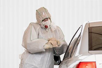 COVID-19 patikros punktas Marijampolėje