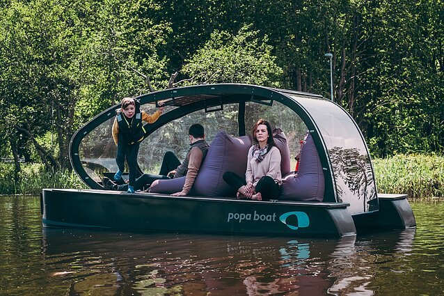 Elektrinis katamaranas „Popa Boat“