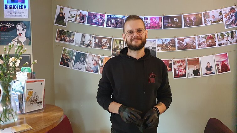 Kaune esančio kultūros baro „Godo“ savininkas Mantas Urbutis