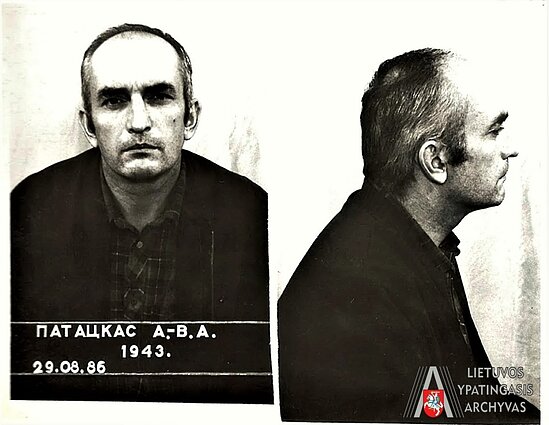 Algirdas Patackas Lietuvos SSR Valstybės saugumo komiteto tardymo izoliatoriuje 1986 m. rugpjūčio 26 d.