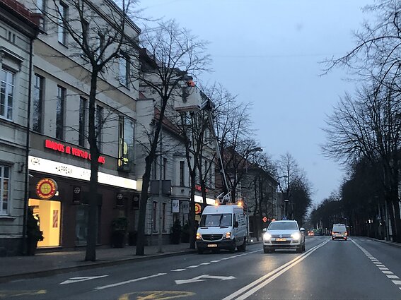 Puošiamos gatvės Klaipėdoje
