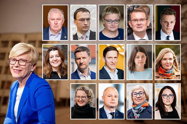 Ingrida Šimonytė ir kandidatai į ministrus Ingrida Šimonytė ir kandidatai į ministrus