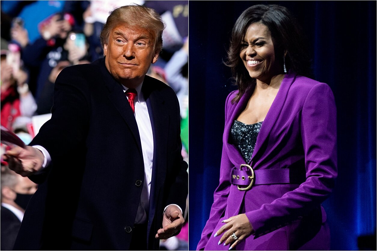 Donaldas Trumpas, Michelle Obama Donaldas Trumpas, Michelle Obama