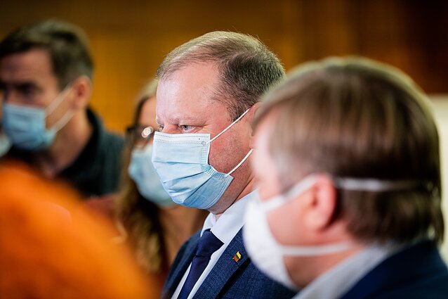 Saulius Skvernelis ir Ramūnas Karbauskis