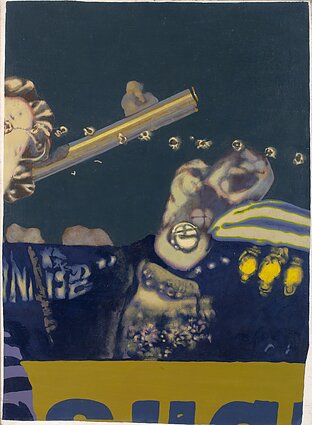 Jurijus Dyšlenko, „Pasikėsinimas“. 1982. Drobė, aliejus. LNDM