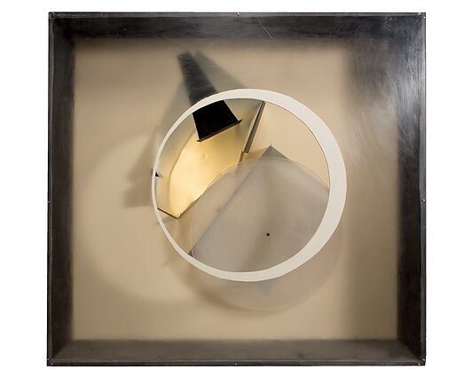 Marija Teresė Rožanskaitė, „Kompozicija VI“, 1977. Medis, akrilo stiklas, plastikas, mišri technika. LNDM