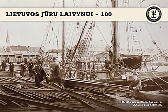  Istoriniai Lietuvos jūrų laivyno kadrai