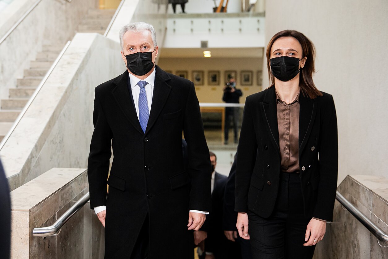 Gitanas Nausėda ir Viktorija Čmilytė Nielsen