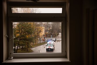 Medikai dirba Respublikinėje Panevėžio ligoninėje karantino metu