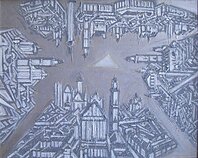 Aloyzas Stasiulevičius, „Krištolinė erdvė II“, 2013, drobė, akrilas
