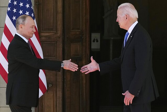 Vladimiras Putinas ir Joe Bidenas