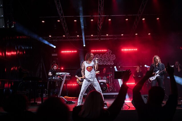 Jeronimo Miliaus koncerto „Queen Show“ akimirka