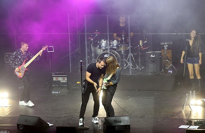 M. Mikutavičiaus koncerto akimirka