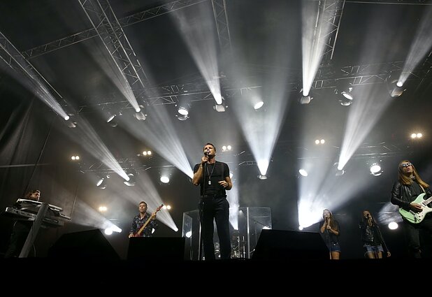 M. Mikutavičiaus koncerto akimirka