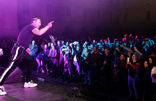 M. Mikutavičiaus koncerto akimirka