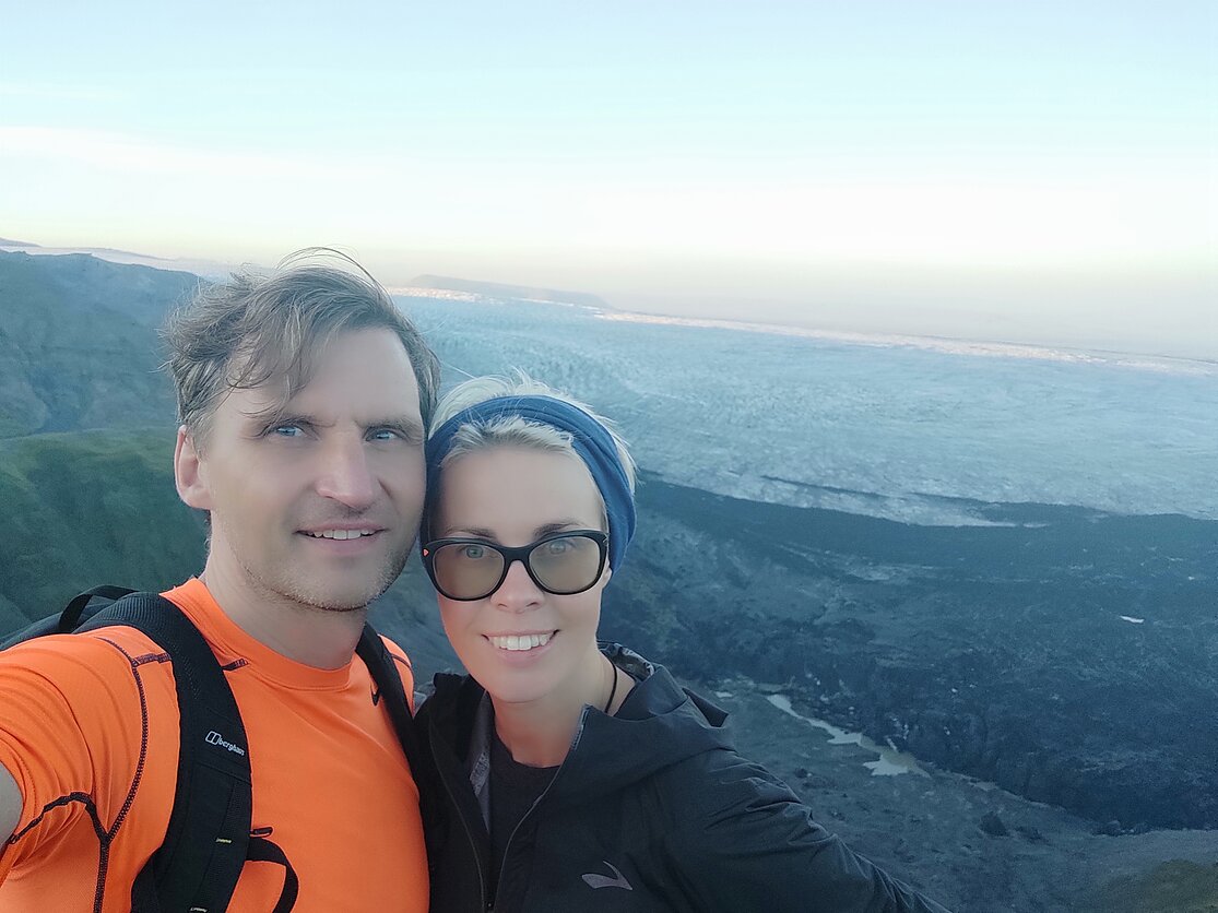 Ramūnas Grumbinas su žmona keliauja po Islandiją