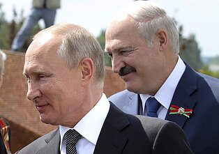 Vladimiras Putinas ir Aliaksandras Lukašenka